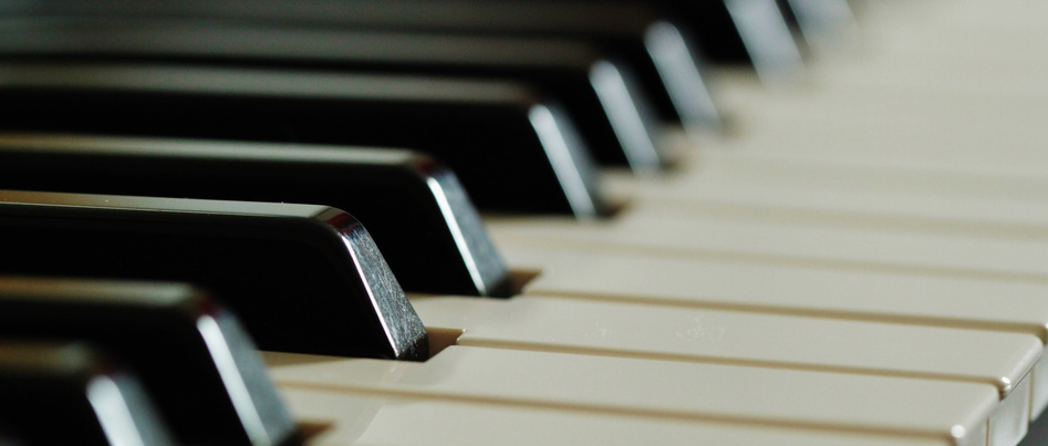 Closeup of Piano Keyboard